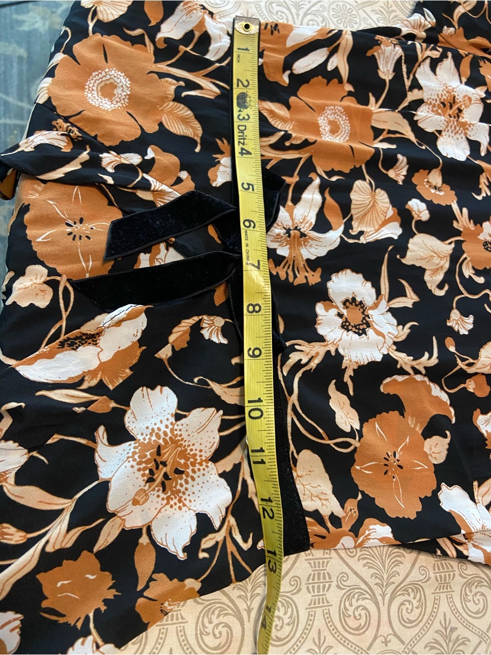 For Love & Lemons Floret Silk Blend Floral Mini Dress Long Sleeve Small S - Picture 5 of 16